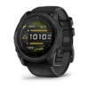 Black DLC titanium with Black/pebble grey silicone band