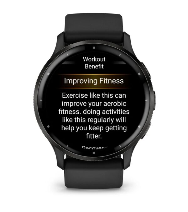 Garmin Jordan spec card (venu 3 workout benefits)