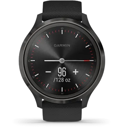 Garmin Jordan spec card (vivomove 3 hydration)