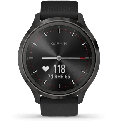 Garmin Jordan spec card (vivomove 3 wrist based HR)