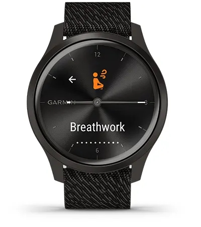 Garmin Jordan spec card (vivomove style mindful breathing)