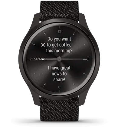 Garmin Jordan spec card (vivomove style smart notifications)