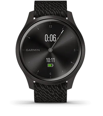 Garmin Jordan spec card (vivomove style timer stopwatch)